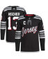 ფოტო #2 პროდუქტის Men's Nico Hischier Black New Jersey Devils 2021/22 Alternate Authentic Pro Player Jersey