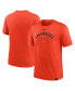 Фото #1 товара Men's Heather Orange San Francisco Giants Authentic Collection Early Work Tri-Blend Performance T-shirt