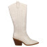 Фото #1 товара Corkys Howdy Tall Pull On Womens White Casual Boots 81-0018-WTWH