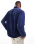 Polo Ralph Lauren zip front garment dyed oxford shirt jacket in navy