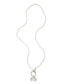 ფოტო #1 პროდუქტის Faux Stone Engagement Ring Imitation Pearl Strand Necklace