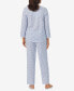 ფოტო #2 პროდუქტის Women's 3/4 Sleeve Long Pant Pajama Set, 2 Piece