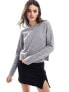 Фото #1 товара Weekday Ayla knitted jumper in grey marl