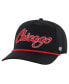 Фото #4 товара 47 Brand Men's Black Chicago Blackhawks Overhand Logo Side Patch Hitch Adjustable Hat