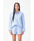 Фото #3 товара Women's Striped Oversized Shirt