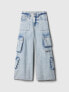 Фото #7 товара Kids Mid Rise Double Cargo Baggy Jeans