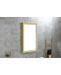 42 In. W X 24 In. H Oversized Rectangular Framed LED Mirror Anti-Fog Dimmable Wall Mount