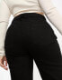 Фото #4 товара DTT Plus Fern staright leg jeans with button front in black