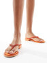 Фото #7 товара Simmi London Havanah embellished flat sandal in orange