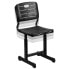 Фото #4 товара Adjustable Height Black Student Chair With Black Pedestal Frame