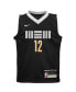 Фото #2 товара Футболка для малышей Nike Джа Морант черная Memphis Grizzlies 2023/24 - City Edition