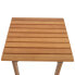 Фото #4 товара Садовый стол DEGAMO RIJEKA из массива эвкалипта 46x46см, покрытие белое, для дачи и сада