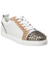 Фото #1 товара Christian Louboutin Louis Junior Spikes Leather & Suede Sneaker Men's White 41.5