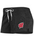 ფოტო #3 პროდუქტის Women's Heathered Black Wisconsin Badgers Performance Cotton Shorts
