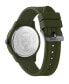 ფოტო #2 პროდუქტის Men's Watch 3 Hand Date Quartz Fearless Green Silicone Strap Watch 43mm