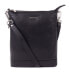 Dámská kožená crossbody kabelka 9060 black - фото #1