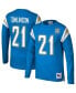 Men's Ladainian Tomlinson Powder Blue San Diego Chargers 2009 Retired Player Name and Number Long Sleeve T-shirt Голубой, M - фото #2