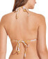 Eberjey 297610 Women's Nessa Bikini Top, Mango/Lilac, Orange, Floral, M