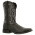 Фото #2 товара Durango Westward Western Embroidered Square Toe Cowboy Mens Black Casual Boots