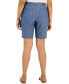 Фото #2 товара Women's Mid Rise Chambray Shorts, Created for Macy's