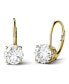 Moissanite Leverback Earrings (3 ct. t.w. Diamond Equivalent) in 14k White or Yellow Gold