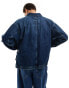 G-Star denim utility coach jacket in midwash blue BLAU, L - фото #4