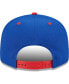 Фото #4 товара Men's Royal, Red Philadelphia 76ers Stacked Slant 2-Tone 9FIFTY Snapback Hat