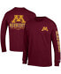 Men's Maroon Minnesota Golden Gophers Team Stack Long Sleeve T-shirt Бордовый, M - фото #2