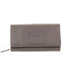 Women's Pebbled Collection RFID Secure Mini Clutch Wallet