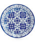 Фото #1 товара Talavera Azul Collection Melamine 10.5" Dinner Plate, Set of 4