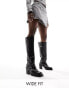 Фото #2 товара Public Desire Wide Fit Nashville knee boot with hardware in black