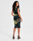 Фото #3 товара Petite Printed Bodycon Dress, Created for Macy's