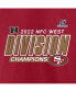 Men's Scarlet San Francisco 49ers 2022 NFC West Division Champions Divide and Conquer T-shirt