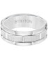 ფოტო #2 პროდუქტის Men's Ring, 8mm Wedding Band in White or Black Tungsten