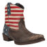Фото #2 товара Roper American Beauty Ii Patriotic Cowboy Booties Womens Brown Casual Boots 09-0