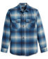 Фото #1 товара Men's Burnside Plaid Button-Down Flannel Shirt