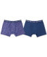 ფოტო #1 პროდუქტის Men's SuperFit Breathable Mesh Boxer Brief 2 Pack