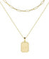 brook & york 14K Gold Plated Willow Initial Layering Necklace Set