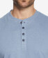 Фото #3 товара Men's Long Sleeve Brushed Jersey Henley T-shirt