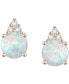 ფოტო #24 პროდუქტის Gemstone & Diamond Accent Stud Earrings