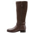 Фото #4 товара Trotters Larkin T1968-293 Womens Brown Wide Leather Zipper Knee High Boots 6