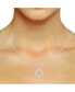 ფოტო #2 პროდუქტის Diamond Spiral 18" Pendant Necklace (1/4 ct. t.w.) in Sterling Silver