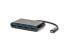 4 PORT USB C HUB - BUS POWERED USB-C TO 4X USB 3.0 TYPEA-M/F-BLACK