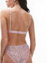 Фото #2 товара Topshop Ruby floral lace soft triangle bra in rose pink