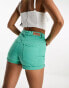 Фото #2 товара Only button front denim shorts in marine