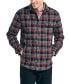 Фото #1 товара Men's Cotton Plaid Flannel Quilted Shirt Jacket
