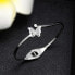 Romantic butterfly bracelet Metal Butterfly KBS-154-SIL