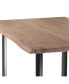 Фото #8 товара Modern Industrial Dining Table: Acacia Wood Top, Iron Frame