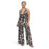 Фото #3 товара Women's Halter Leopard Neutral Jumpsuit - DVF