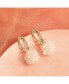 ფოტო #3 პროდუქტის Women's Silver Snowball Drop Earrings